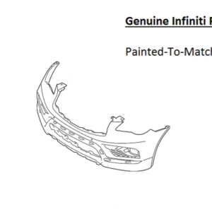 Painted 2016-2017 Infiniti QX50 Front Bumper Cover | Genuine OEM