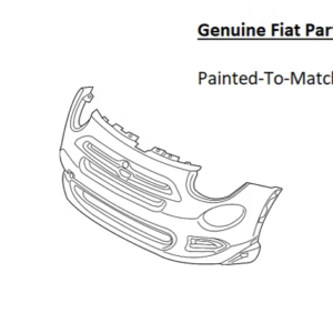 Painted 2016-2018 Fiat 500X Front Bumper Cover | Genuine OEM