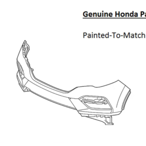 Painted 2016-2018 Honda Pilot Front Bumper Cover | Genuine OEM
