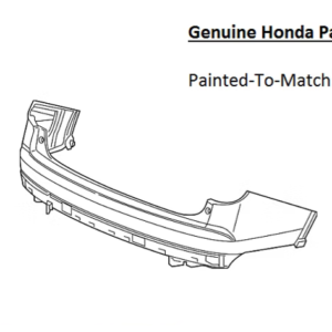 Painted 2016-2018 Honda Pilot Rear Bumper Cover | Genuine OEM