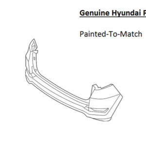 Painted 2016-2018 Hyundai Tucson Rear Bumper Cover | Genuine OEM