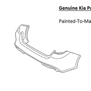 Painted 2016-2018 Kia Optima Rear Bumper Cover | Genuine OEM