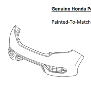 Painted 2016-2020 Honda Civic Coupe Rear Bumper Cover | Genuine OEM
