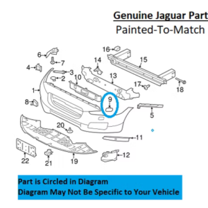 Painted 2016-2020 Jaguar XF Headlamp Washer Cover | Genuine OEM