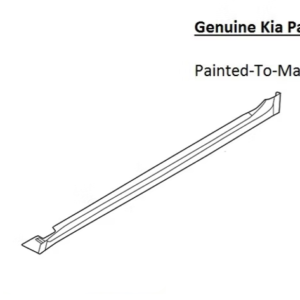 Painted 2016-2020 Kia Optima Side Skirt Rocker Molding | Genuine OEM