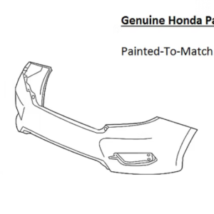Painted 2016-2021 Honda Civic Sedan Rear Bumper Cover | Genuine OEM