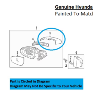 Painted 2016-2021 Hyundai Tucson Exterior Side Mirror Cover | Genuine OEM