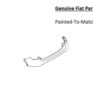 Painted 2016-2022 Fiat 500X Rear Bumper | Genuine OEM