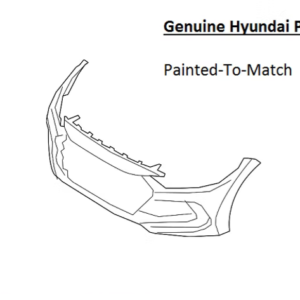 Painted 2017-2018 Hyundai Elantra Front Bumper Cover | Genuine OEM