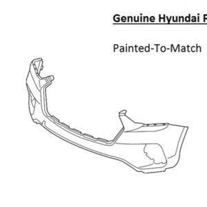 Painted 2017-2019 Hyundai Santa Fe Front Bumper | Genuine OEM