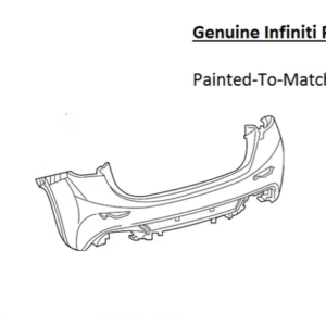 Painted 2017-2019 Infiniti QX30 Rear Bumper | Genuine OEM