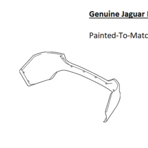 Painted 2017-2019 Jaguar XE Rear Bumper Cover | Genuine OEM