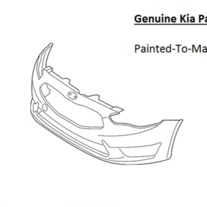 Painted 2017-2019 Kia Cadenza Front Bumper | Genuine OEM