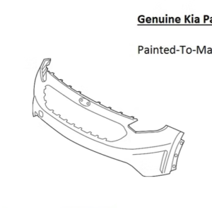Painted 2017-2019 Kia Niro Front Bumper | Genuine OEM
