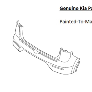 Painted 2017-2019 Kia Niro Rear Bumper Cover | Genuine OEM