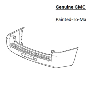 Painted 2017-2020 GMC Yukon Rear Bumper Cover | Genuine OEM