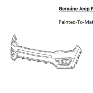 Painted 2017-2021 Jeep Compass Front Bumper Cover | Genuine OEM