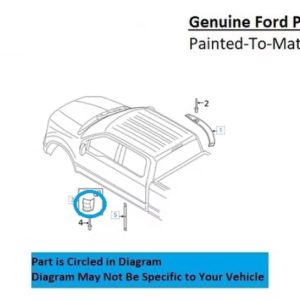 Painted 2015-2020 Ford F-150 F150 Rear Lower Cab Molding | Genuine OEM
