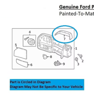 Painted 2017-2026 Ford F-250 F250 F-350 F350 Side Mirror Cover | Genuine OEM