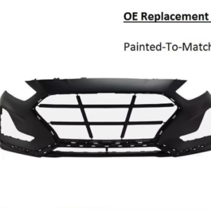 Painted 2018-2019 Hyundai Sonata Front Bumper | OE Replacement