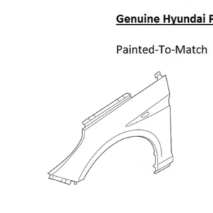 Painted 2015-2017 Hyundai Sonata Front Fender | Genuine OEM