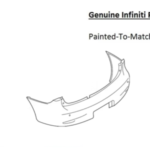 Painted 2018-2020 Infiniti QX80 Rear Bumper | Genuine OEM