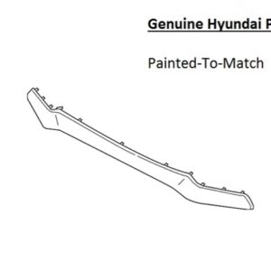 Painted 2018-2021 Hyundai Kona Rear Bumper Molding | Genuine OEM