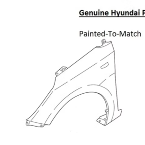 Painted 2018-2022 Hyundai Accent Front Fender | Genuine OEM