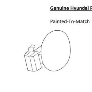 Painted 2018-2022 Hyundai Accent Fuel Door | Genuine OEM