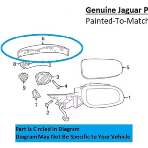 Painted 2018-2023 Jaguar E-Pace Side Mirror Cover | Genuine OEM