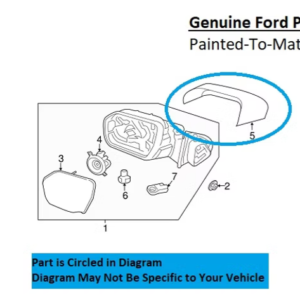Painted 2018-2024 Ford Expedition Side Mirror Cover | Genuine OEM