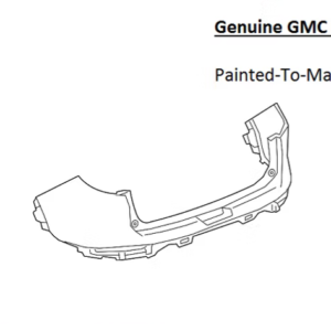 Painted 2018-2024 GMC Terrain Rear Bumper Cover | Genuine OEM