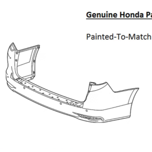 Painted 2018-2024 Honda Odyssey Rear Bumper Cover | Genuine OEM