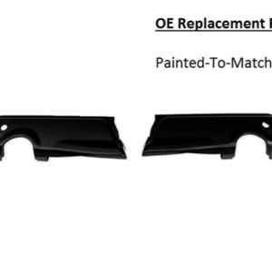 Painted 2019-2020 Ford F-150 Rear Bumper Ends (Dual Exhaust) | OE Replacement