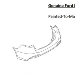 Painted 2019-2020 Ford Fusion Rear Bumper | Genuine OEM