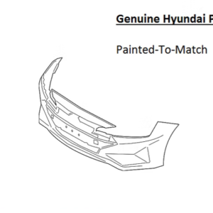 Painted 2019-2020 Hyundai Elantra Front Bumper Cover | Genuine OEM