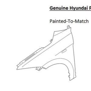Painted 2017-2018 Hyundai Elantra Front Fender | Genuine OEM