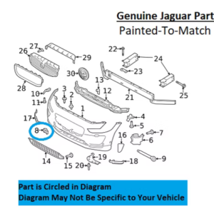 Painted 2019-2020 Jaguar I-Pace Front Tow Hook Cover | Genuine OEM