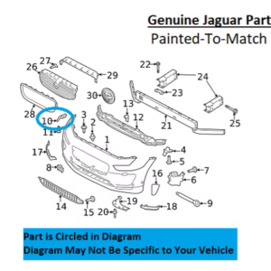 Painted 2019-2020 Jaguar I-Pace Headlamp Washer Cover | Genuine OEM