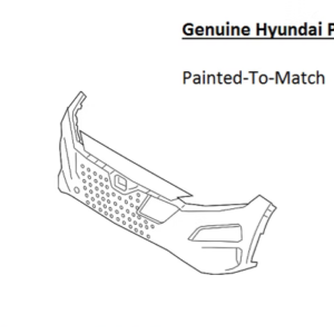 Painted 2019-2021 Hyundai Kona EV Front Bumper Cover | Genuine OEM