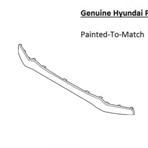 Painted 2019-2021 Hyundai Kona EV Rear Bumper Molding | Genuine OEM