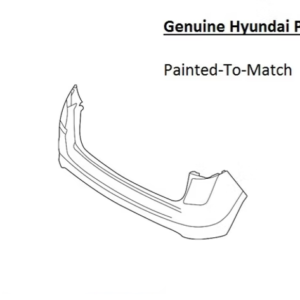 Painted 2019-2021 Hyundai Tucson Rear Bumper | Genuine OEM