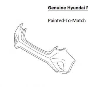 Painted 2019-2021 Hyundai Veloster Rear Bumper Cover | Genuine OEM