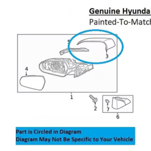 Painted 2019-2021 Hyundai Veloster Side Mirror Cover | Genuine OEM