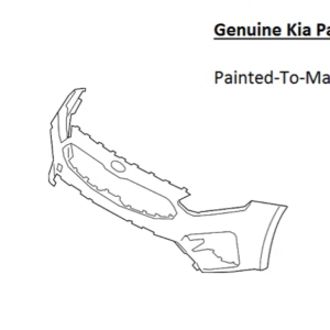 Painted 2019-2021 Kia Forte Front Bumper Cover | Genuine OEM