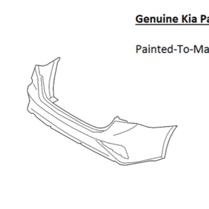 Painted 2019-2021 Kia Forte Rear Bumper Cover | Genuine OEM