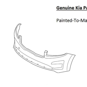 Painted 2019-2021 Kia Sedona Front Bumper | Genuine OEM
