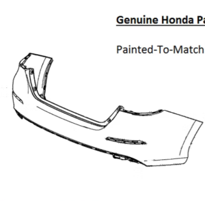 Painted 2019-2022 Honda Insight Rear Bumper Cover | Genuine OEM