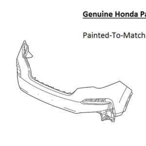 Painted 2019-2022 Honda Pilot Front Bumper Cover | Genuine OEM