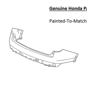 Painted 2019-2022 Honda Pilot Rear Bumper Cover | Genuine OEM